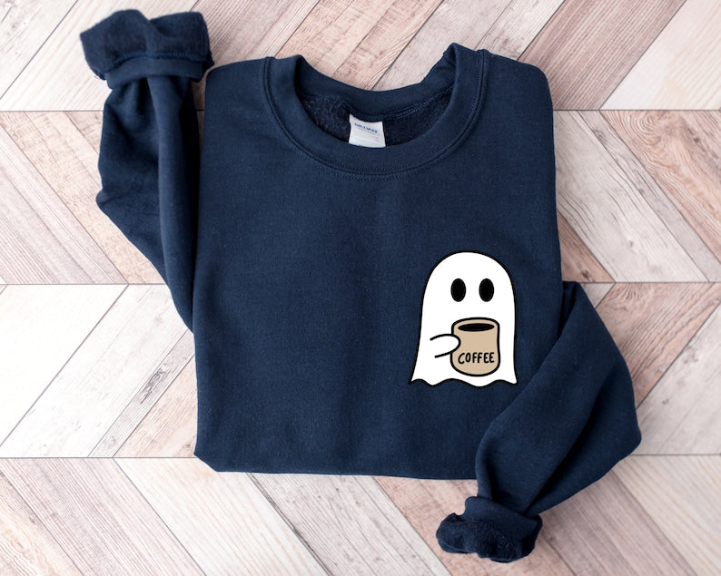 Cute Spooky Coffee Sweatshirt