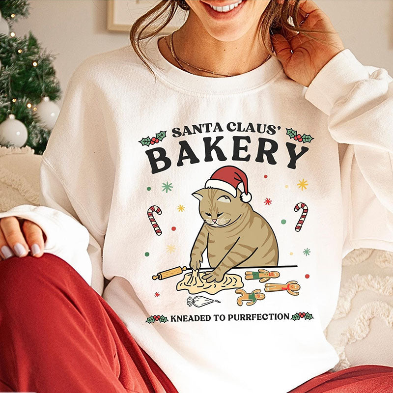 Ugly Christmas Cat Funny Sweatshirt