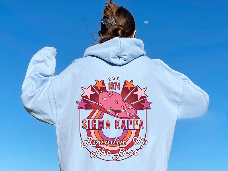 Sigma Kappa Roundin' Up the Best Sorority Hoodie