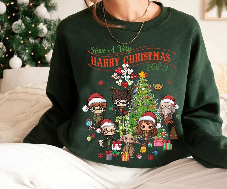 Funny HP Wizard Have A Very Harry Christmas 2023 Sweatshirt