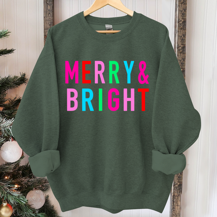 Merry and Bright Crewneck Sweatshirt