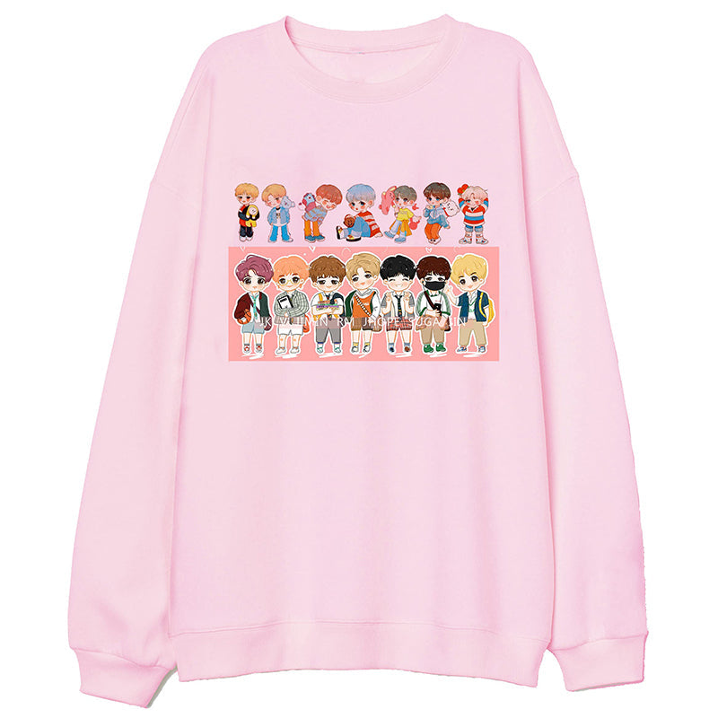 BTS Kpop Long Sleeve Sweatshirt