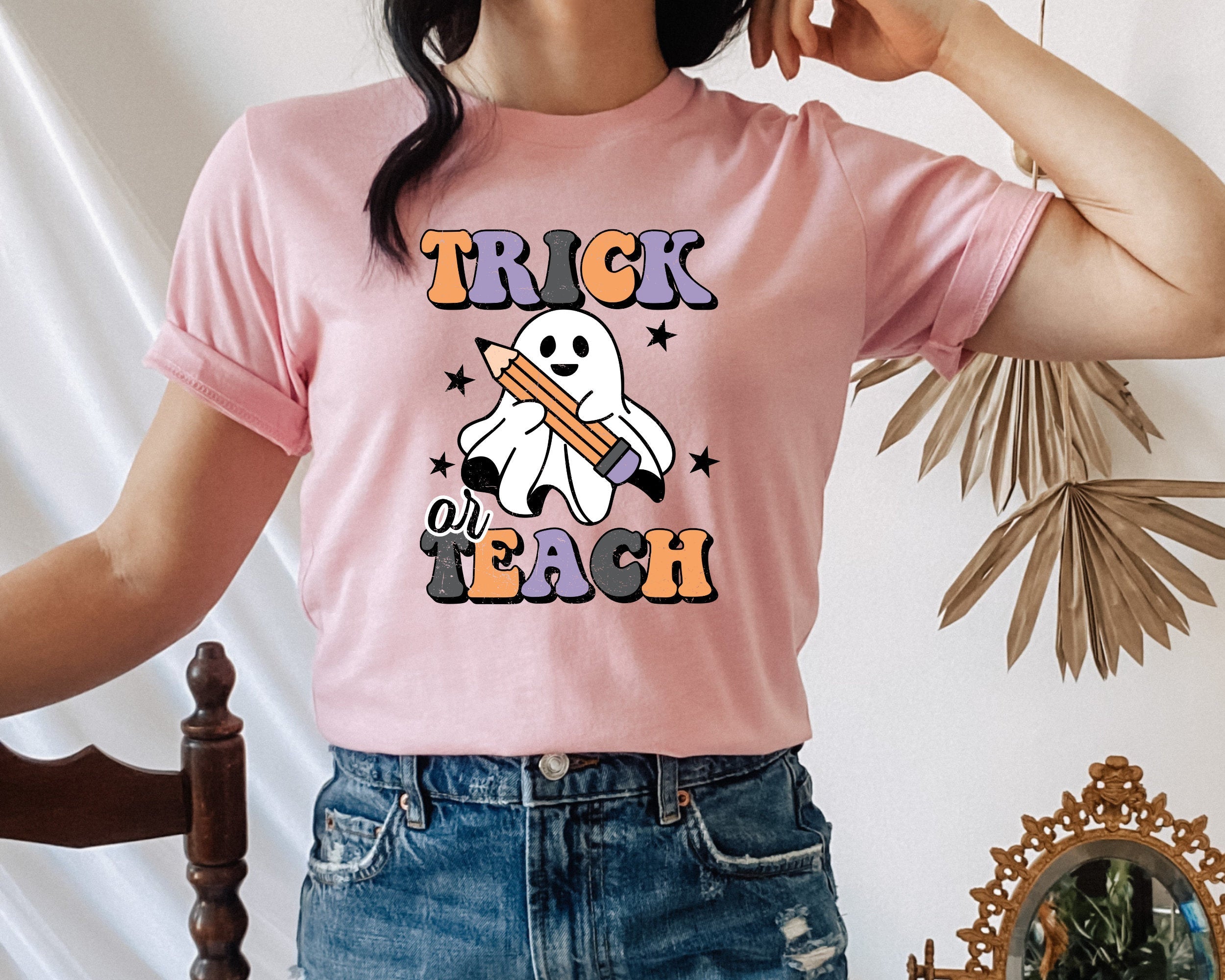 Trick Or Teach Halloween T-shirt