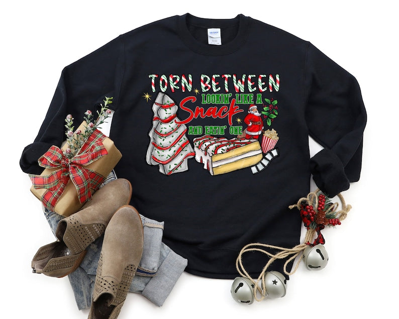 Funny Christmas Torn Between Sweatshirt