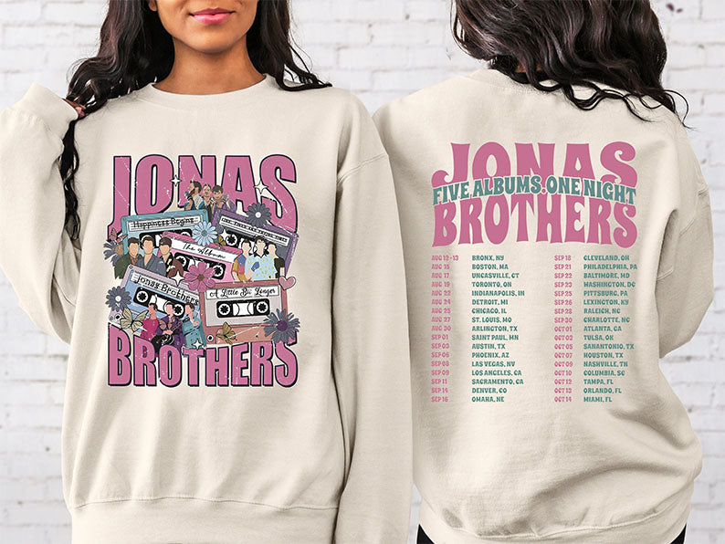 Jonas Concert Double Sided Print Sweatshirt