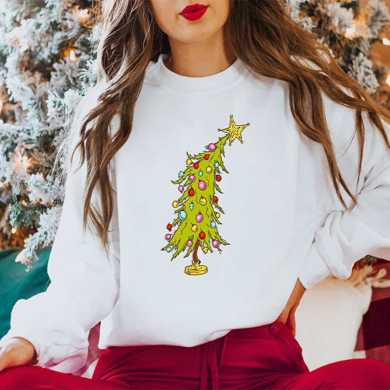 Trendy Christmas Tree Sweatshirt