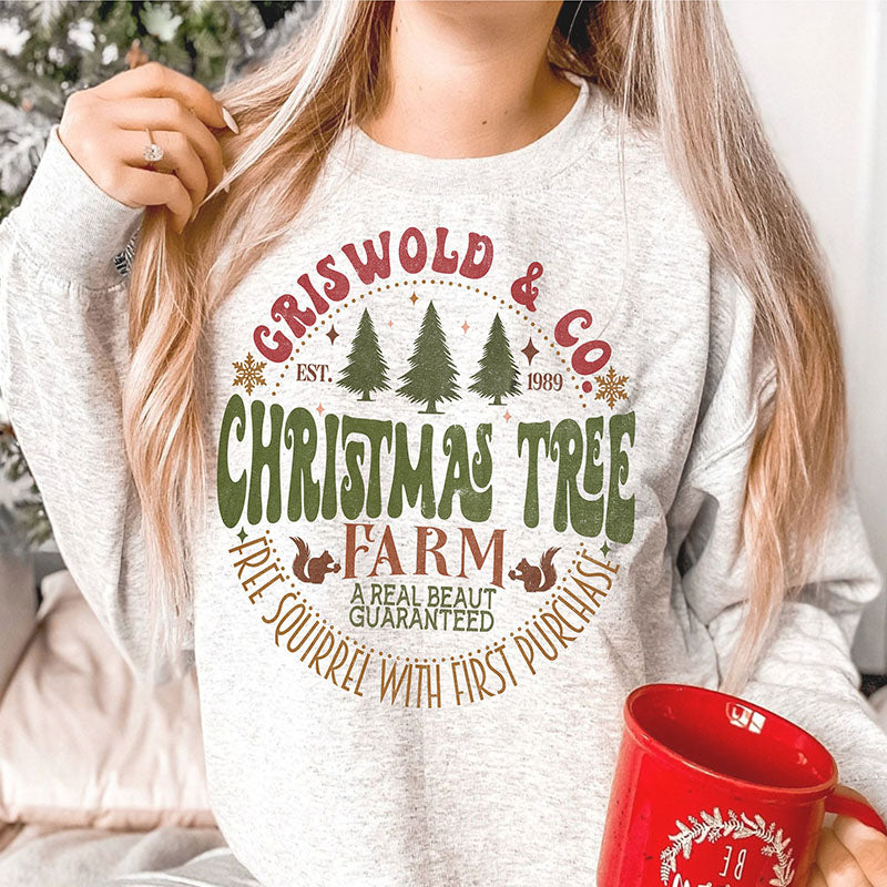 Retro Griswold & Co. Christmas Tree Farm Sweatshirt