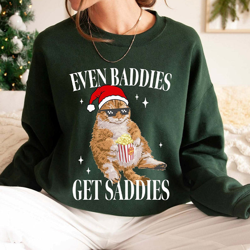 Funny Cat Christmas Sweatshirt