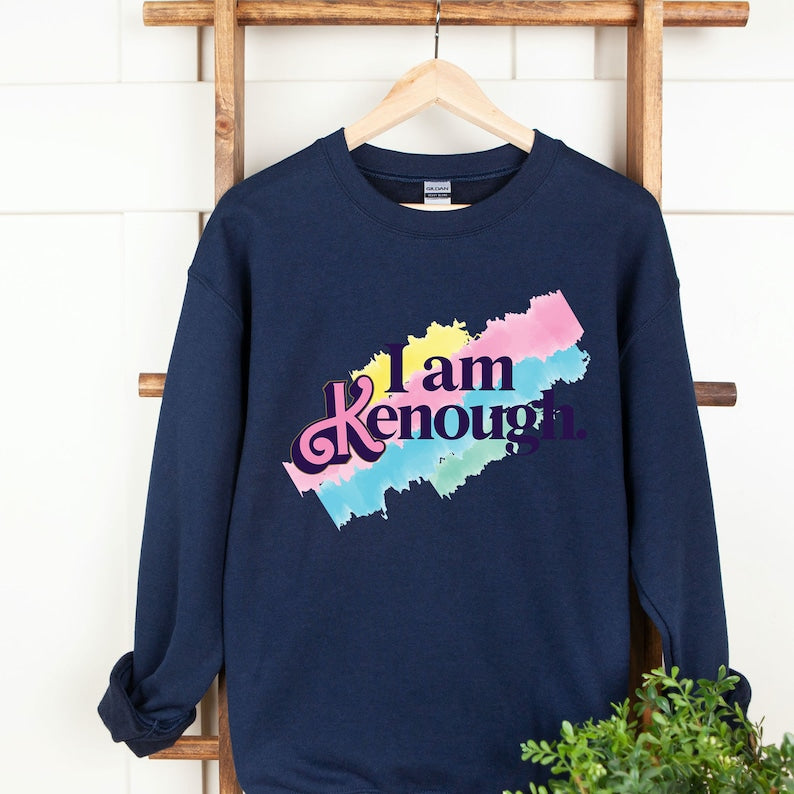 I Am Kenough Rainbow Print Sweatshirt