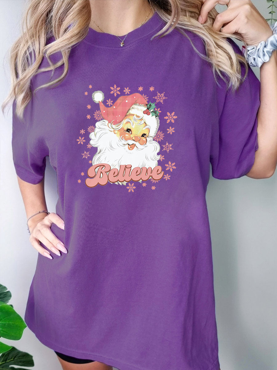 Pink Retro Christmas T-shirt