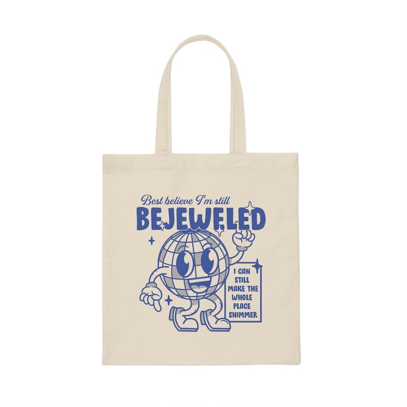 Taylor Bejeweled Canvas Tote Bag