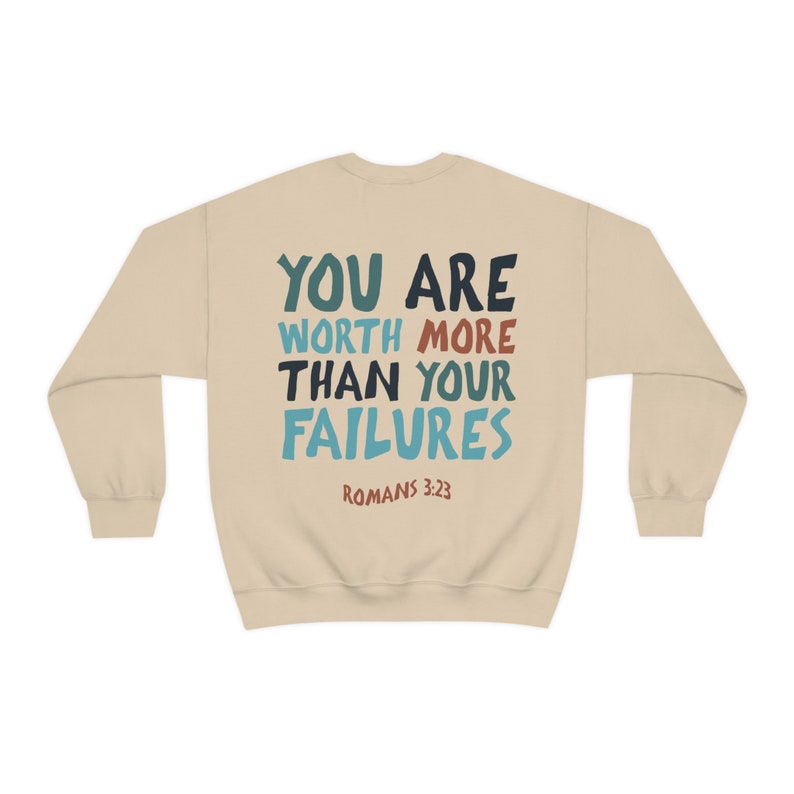 You Are Worth More Faith Crewneck Sweatshirt