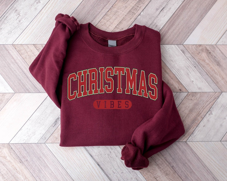 Retro Christmas Vibes Sweatshirt
